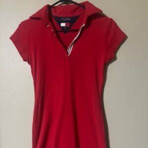 Tommy Hilfiger Red Cotton Dress